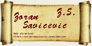 Zoran Savićević vizit kartica
